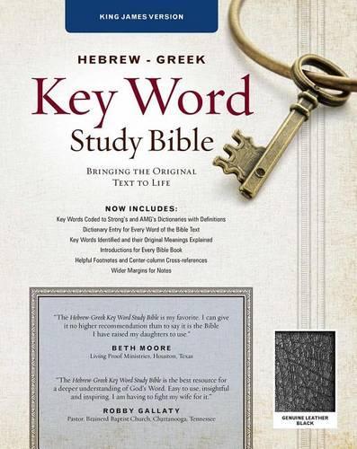 KJV Hebrew-Greek Key Word Study Bible Black, The