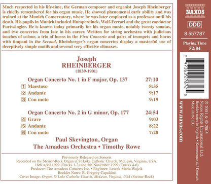 Organ Concerto No. 1 in F Major (Skevington, Rowe)