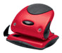 Rexel Choices P225 2 Hole Punch, 25 Sheet Capacity, Paper Alignment Indicator, Metal, Red, 2115692