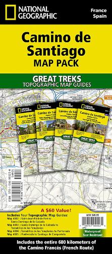 Camino de Santiago Map Map Pack Bundle
