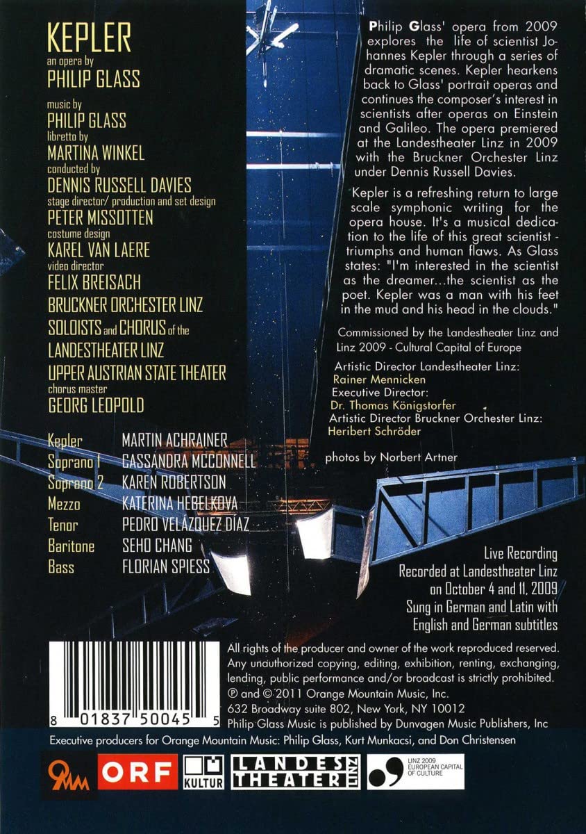 Kepler: An Opera By Philip Glass