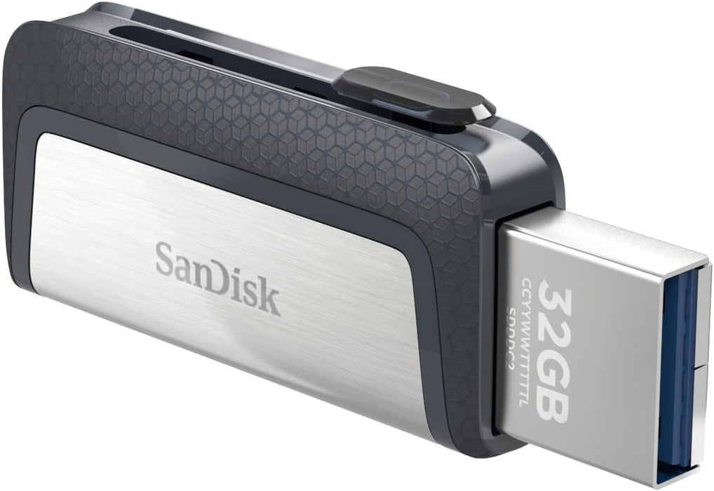 SanDisk 64GB Ultra Dual Drive USB C Flash Drive, USB C memory stick for smartphones, USB stick with reversible USB Type-C and USB Type-A connectors, for smartphones, tablets, Macs and computers