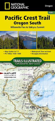 Pacific Crest Trail: Oregon South Map 1005