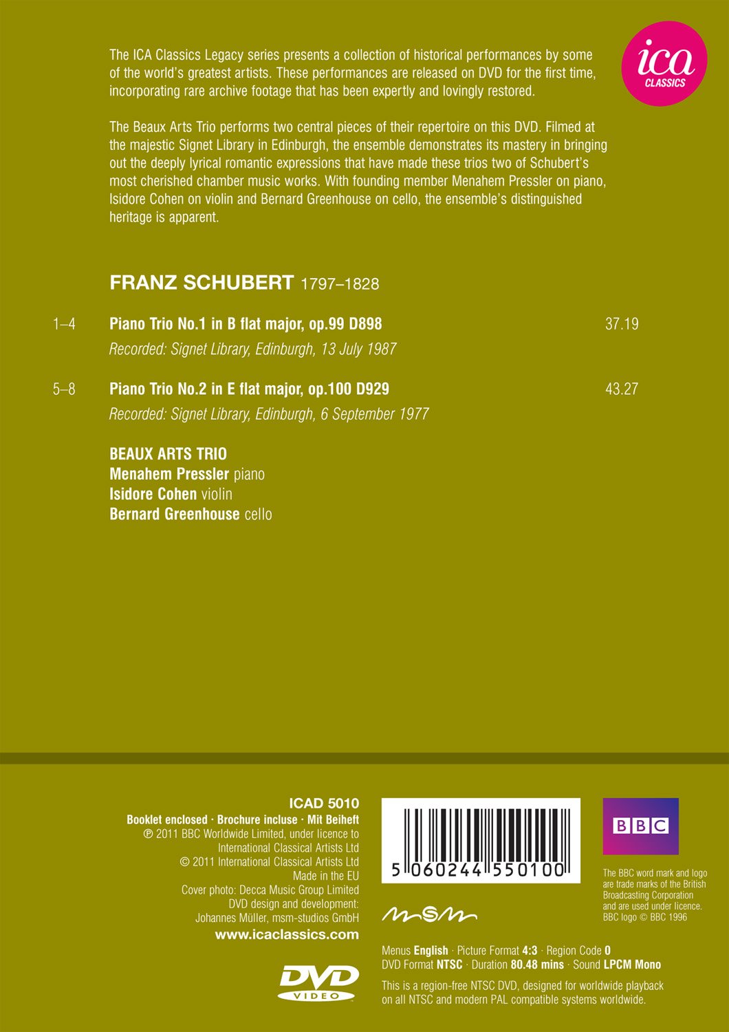 Schubert: Piano Trios (Piano Trio In B Flat/ E Flat)