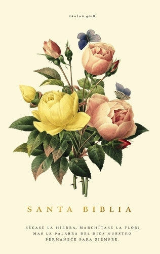 RVR60, Santa Biblia, Premio y Regalo, Tapa dura, Floral, Palabras de Jesús en Rojo, Comfort Print (Spanish Edition