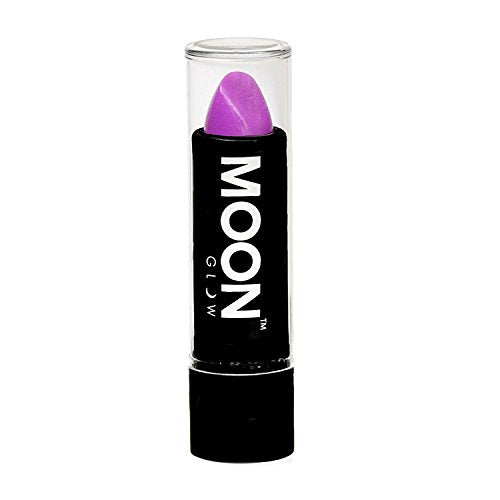 Smiffys Moon Glow Pastel Neon UV Lipstick, Pastel Lilac