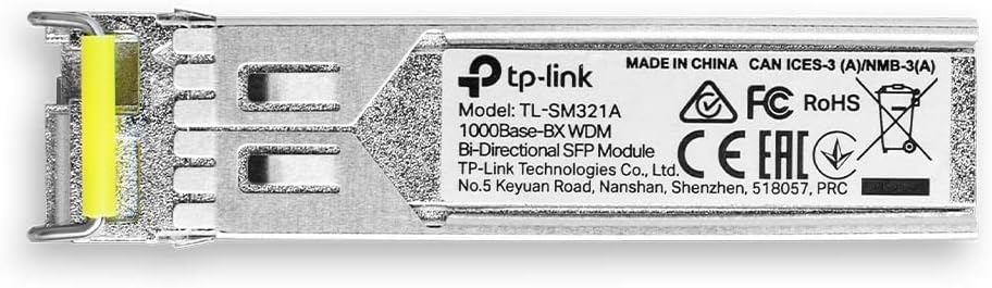 TP-Link 1000Base-BX WDM Bi-Directional SFP Module (TX:1550nm/RX:1310nm) (TL-SM321A