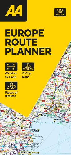 AA European Route Planner Map – Rarewaves.com