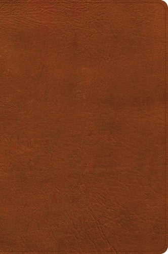 CSB Giant Print Single-Column Bible, Burnt Sienna Leathertouch
