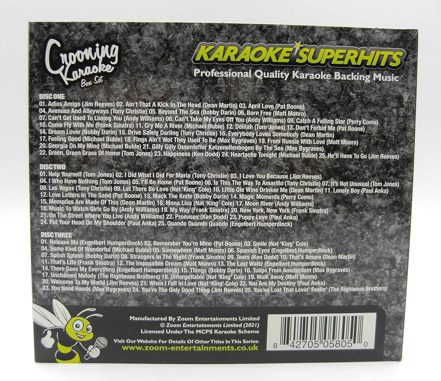 Zoom Karaoke CD+G - Crooning Superhits - Triple CD+G Karaoke Pack