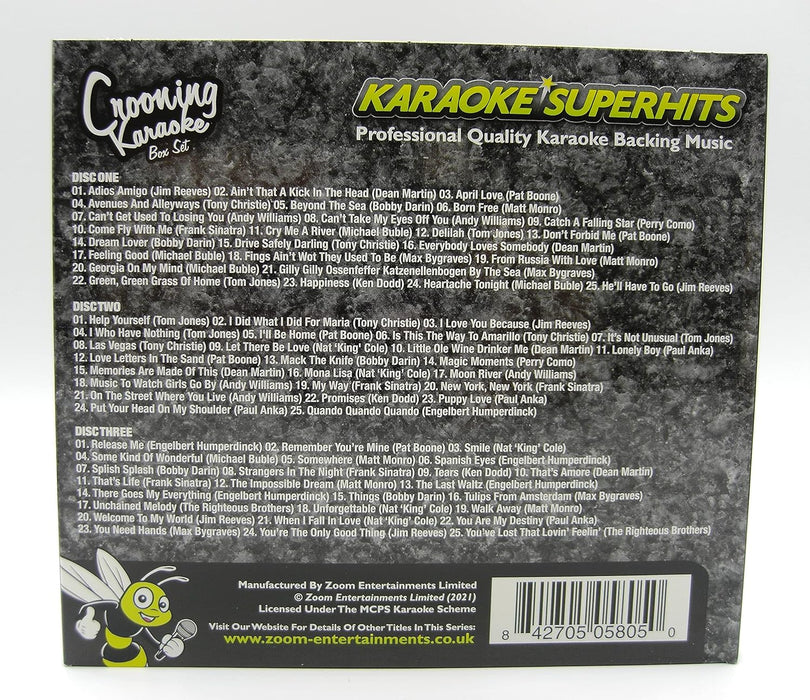 Zoom Karaoke CD+G - Crooning Superhits - Triple CD+G Karaoke Pack