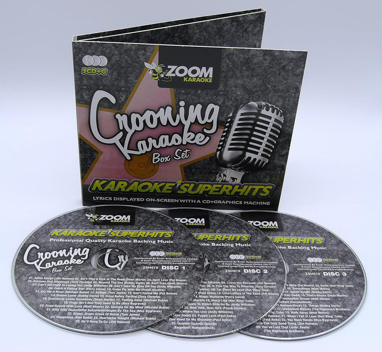 Zoom Karaoke CD+G - Crooning Superhits - Triple CD+G Karaoke Pack