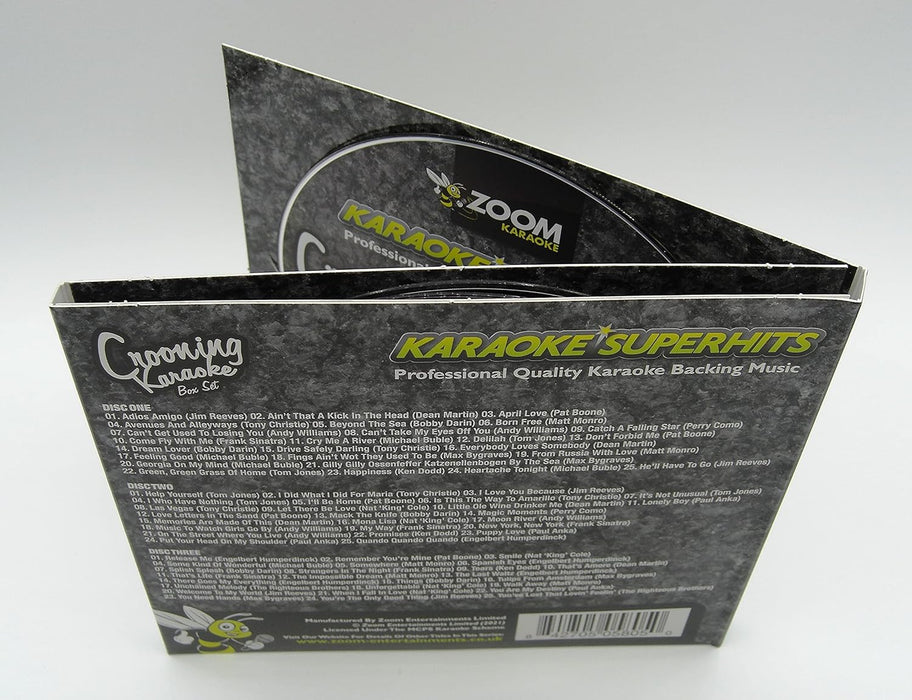 Zoom Karaoke CD+G - Crooning Superhits - Triple CD+G Karaoke Pack