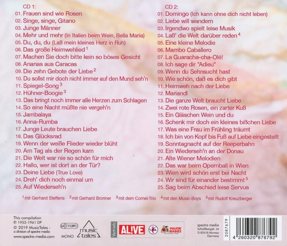 AUGUSTIN, LIANE - DIE GANZE WELT BRAUCHT LIEBE - 50 GROBE ERFOLGE