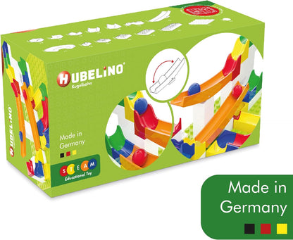 Hubelino 420503 Marble Run See-Saw Expansion Set, Compatible with Popular Building Block System, 45 Pieces, for Ages 4 and Up (Made in Germany)