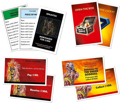 Winning Moves Iron Maiden Monopoly Board Game, Advance to Senjutsu, Nights of Dead, The Book of Souls and trade your way to success, makes great gift for ages 18 plus