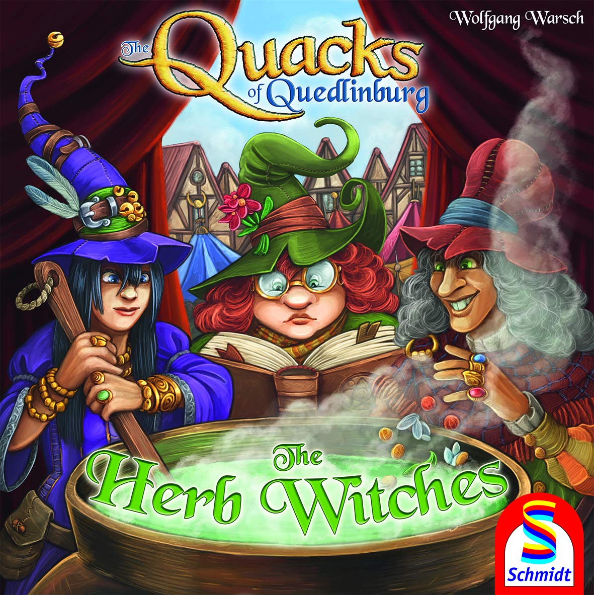 Schmidt | Quacks of Quedlinburg- Herb Witch | Board Game | Ages 10+ | 2-5 Players | 45 Minutes Playing Time The Quacks of Quedlinburg: Herb Witch Expansion Expansion