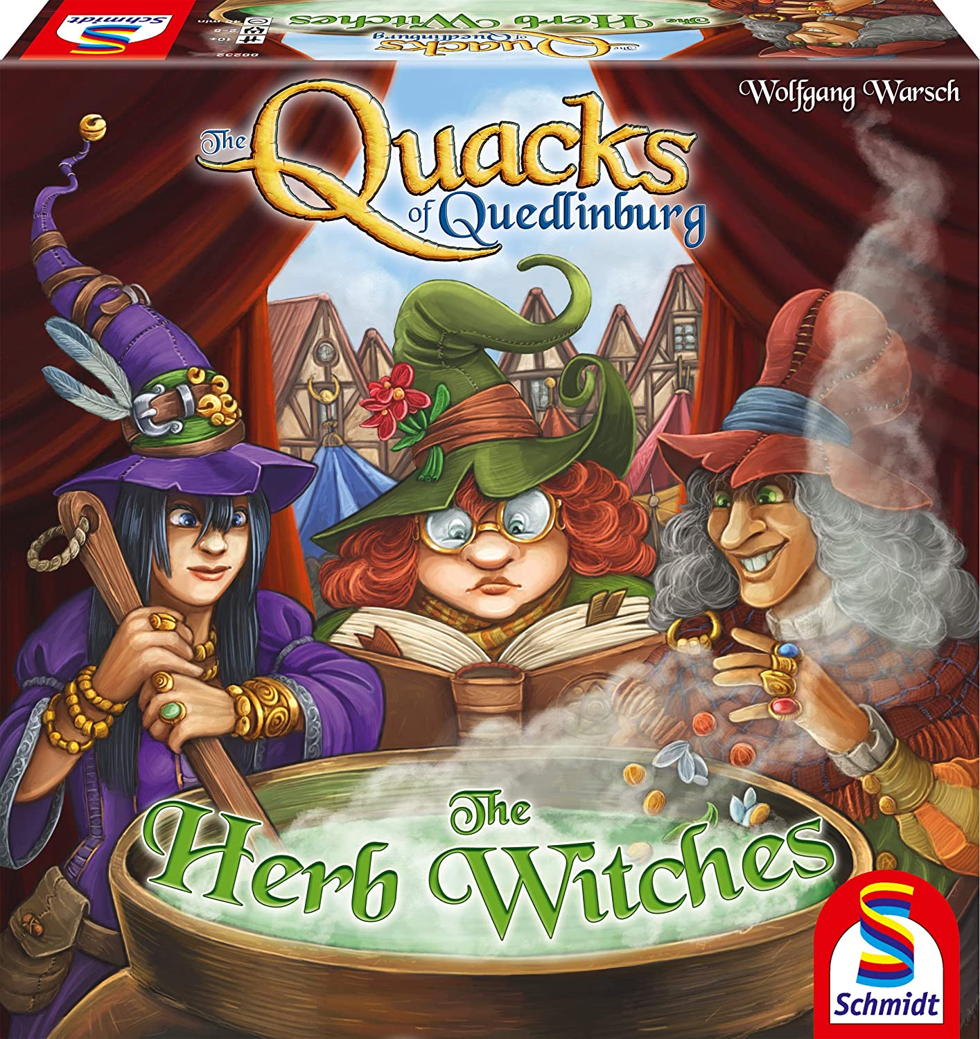 Schmidt | Quacks of Quedlinburg- Herb Witch | Board Game | Ages 10+ | 2-5 Players | 45 Minutes Playing Time The Quacks of Quedlinburg: Herb Witch Expansion Expansion