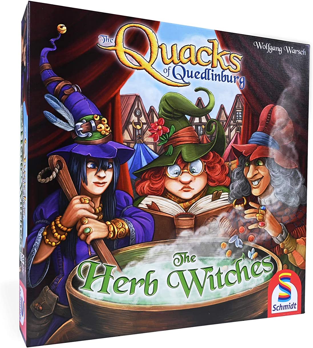 Schmidt | Quacks of Quedlinburg- Herb Witch | Board Game | Ages 10+ | 2-5 Players | 45 Minutes Playing Time The Quacks of Quedlinburg: Herb Witch Expansion Expansion