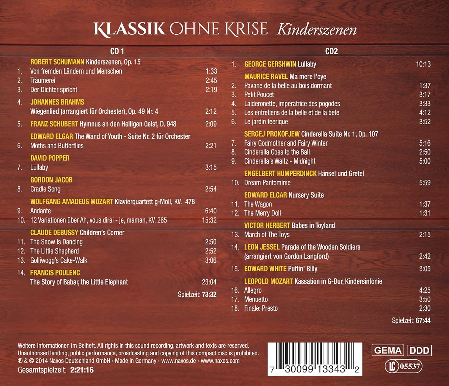 Klassik Ohne Krise: Kinderszenen