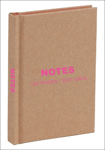 Kraft and Pink Mini Notebook