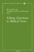 Asking Questions in Biblical Texts