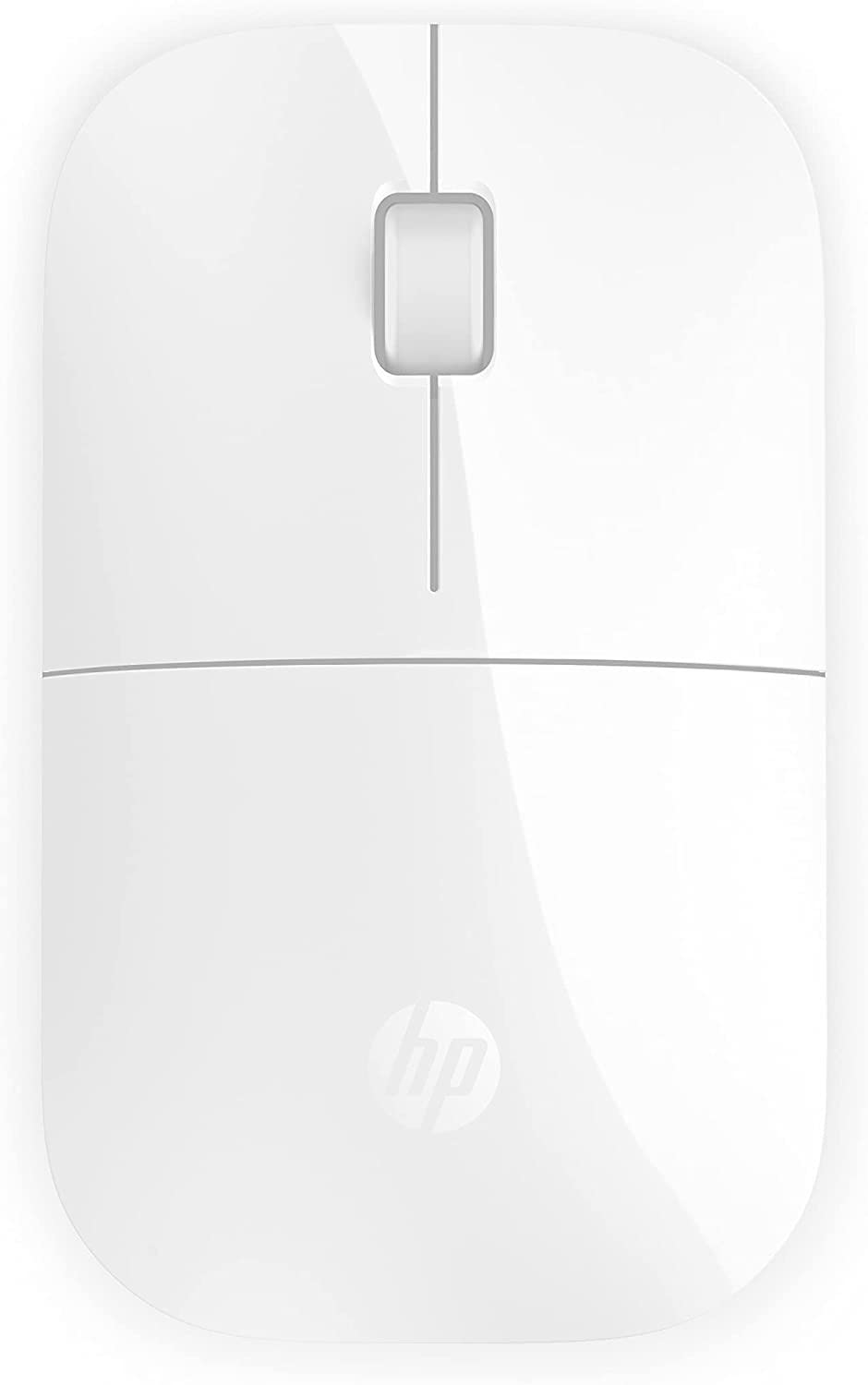HP Z3700 Wireless Mouse, White, Slim, Multi-OS & Device Compatibility, 2.4 GHZ Connectivity, Multi-Surface Technology, Blue LED 1200 dpi Optical Sensor, Up to 16 Months Battery Life