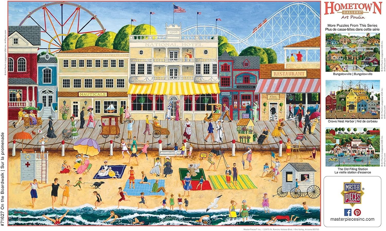On the Boardwalk - Hometown Gallery 1000pc: One the Boardwalk