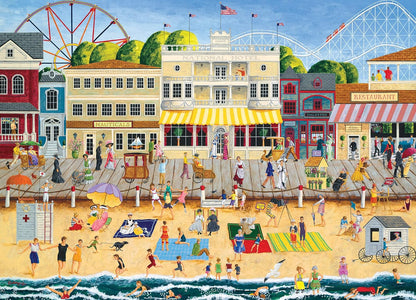 On the Boardwalk - Hometown Gallery 1000pc: One the Boardwalk