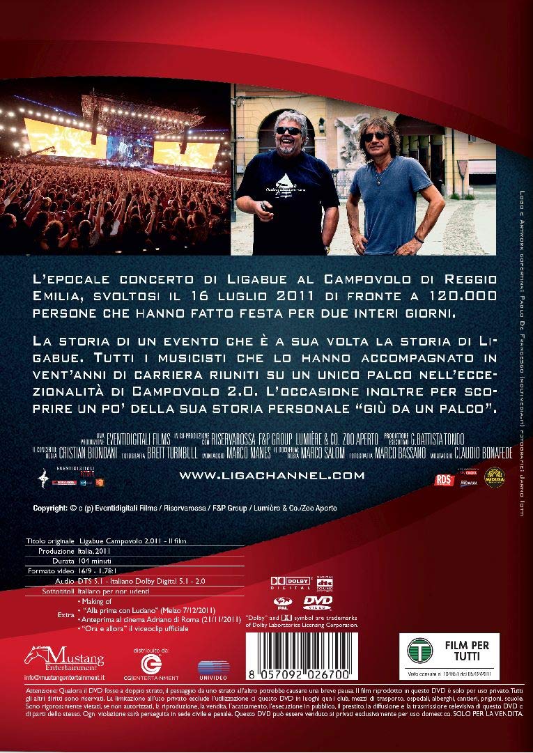 Ligabue Campovolo - il film 3D  (IMPORT) (No English version