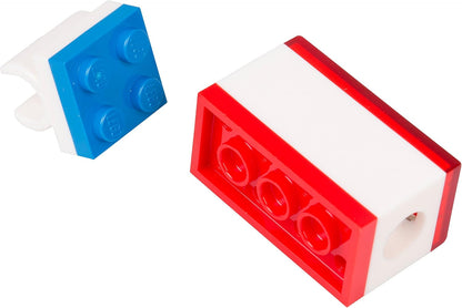 IQHK Lego Stationery Set with Minifigure - 4 Pencils, 1 Topper, 1 Pencil Sharpener, 1 Eraser