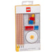 IQHK Lego Stationery Set with Minifigure - 4 Pencils, 1 Topper, 1 Pencil Sharpener, 1 Eraser