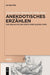 Anekdotisches Erzählen