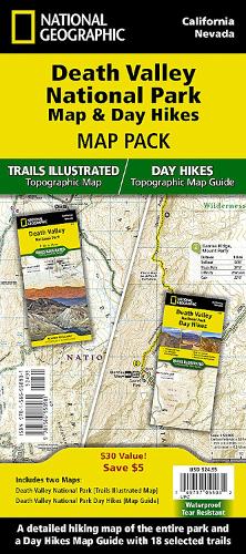 Death Valley National Park Map and Day Hikes