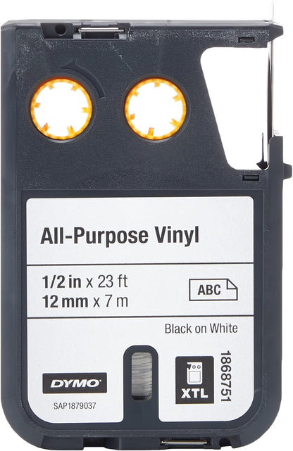 DYMO XTL All-Purpose Vinyl Labels | 12 mm x 7 m|
