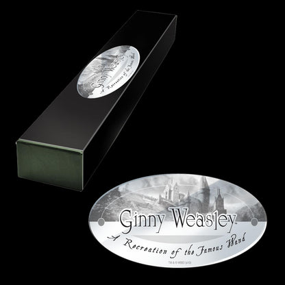 The Noble Collection - Ginny Weasley Character Wand - 14in (36cm) Harry Potter Wand With Metal Name Tag - Harry Potter Film Set Movie Props Wands