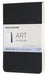 Moleskine 9 x 14 cm Pocket Size Art Sketchbook, Paper for Pencils, Charcoal, Pens, Fountain Pens and Markers Soft Cover, Colour Black, 48 Pages