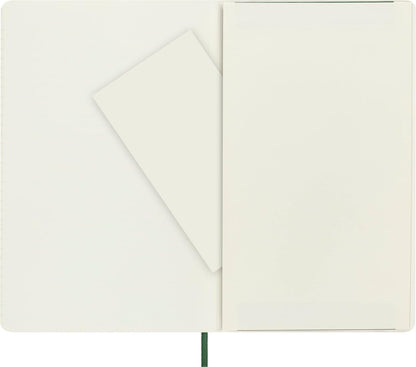 Moleskine Classic Dotted Paper Notebook - Soft Cover and Elastic Closure Journal - Color Myrtle Green - Large 13 x 21 A5 - 192 Pages