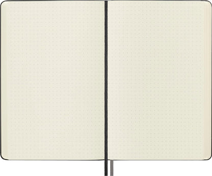 Moleskine - Classic Expanded Dotted Paper Notebook - Hard Cover and Elastic Closure Journal - Color Black - Size Large 13 x 21 A5 - 400 Pages