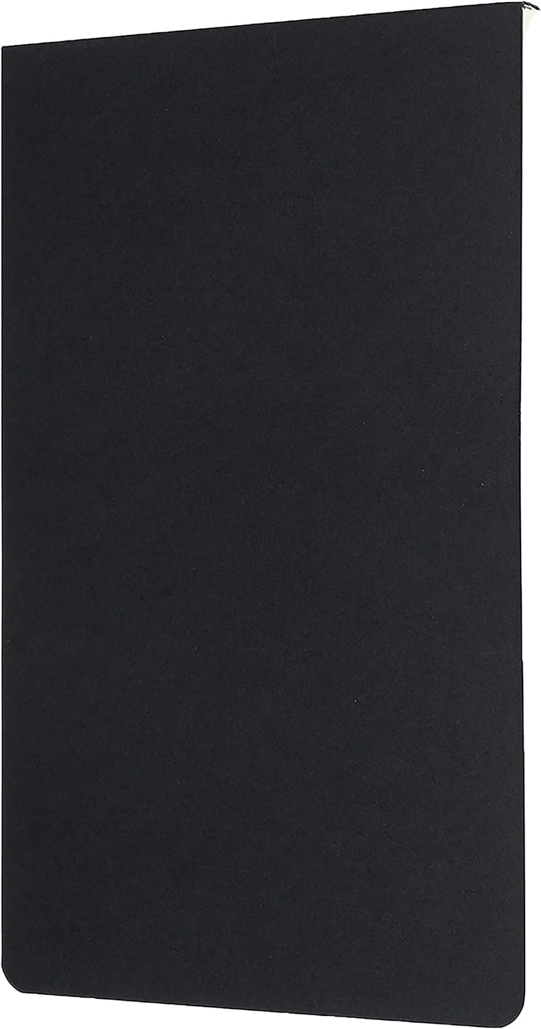 Moleskine 13 x 21 cm Large Size Art Sketchbook, Paper for Pencils, Charcoal, Pens, Fountain Pens and Markers Soft Cover, Colour Black, 48 Pages
