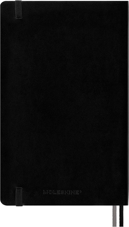 Moleskine - Classic Expanded Dotted Paper Notebook - Soft Cover and Elastic Closure Journal - Color Black - Size Large 13 x 21 A5 - 400 Pages