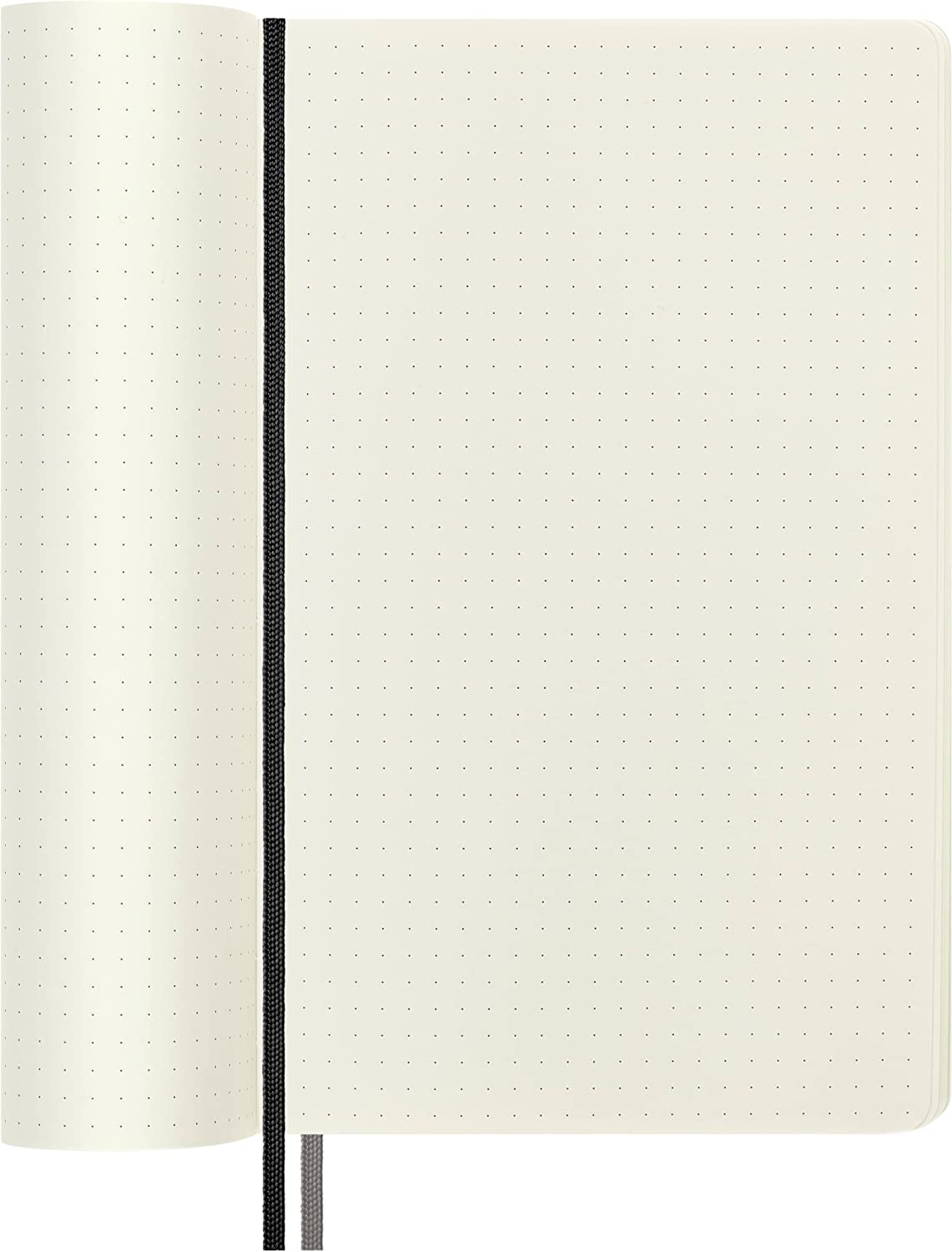 Moleskine - Classic Expanded Dotted Paper Notebook - Soft Cover and Elastic Closure Journal - Color Black - Size Large 13 x 21 A5 - 400 Pages