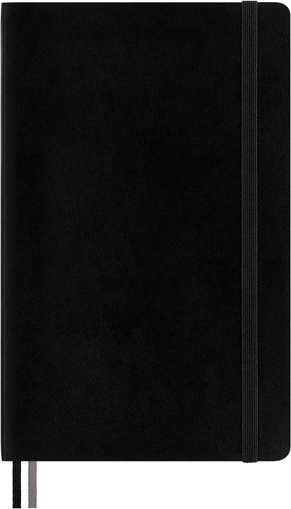 Moleskine - Classic Expanded Dotted Paper Notebook - Soft Cover and Elastic Closure Journal - Color Black - Size Large 13 x 21 A5 - 400 Pages