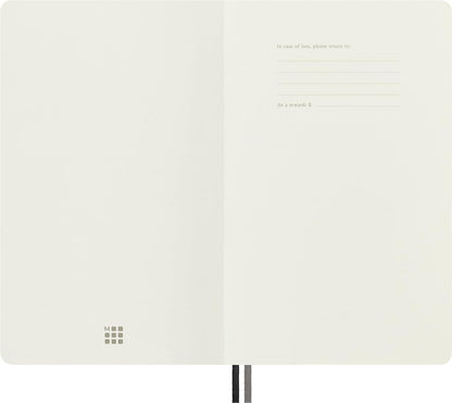 Moleskine - Classic Expanded Squared Paper Notebook - Soft Cover and Elastic Closure Journal - Color Black - Size Large 13 x 21 A5 - 400 Pages Soft Cover Squared