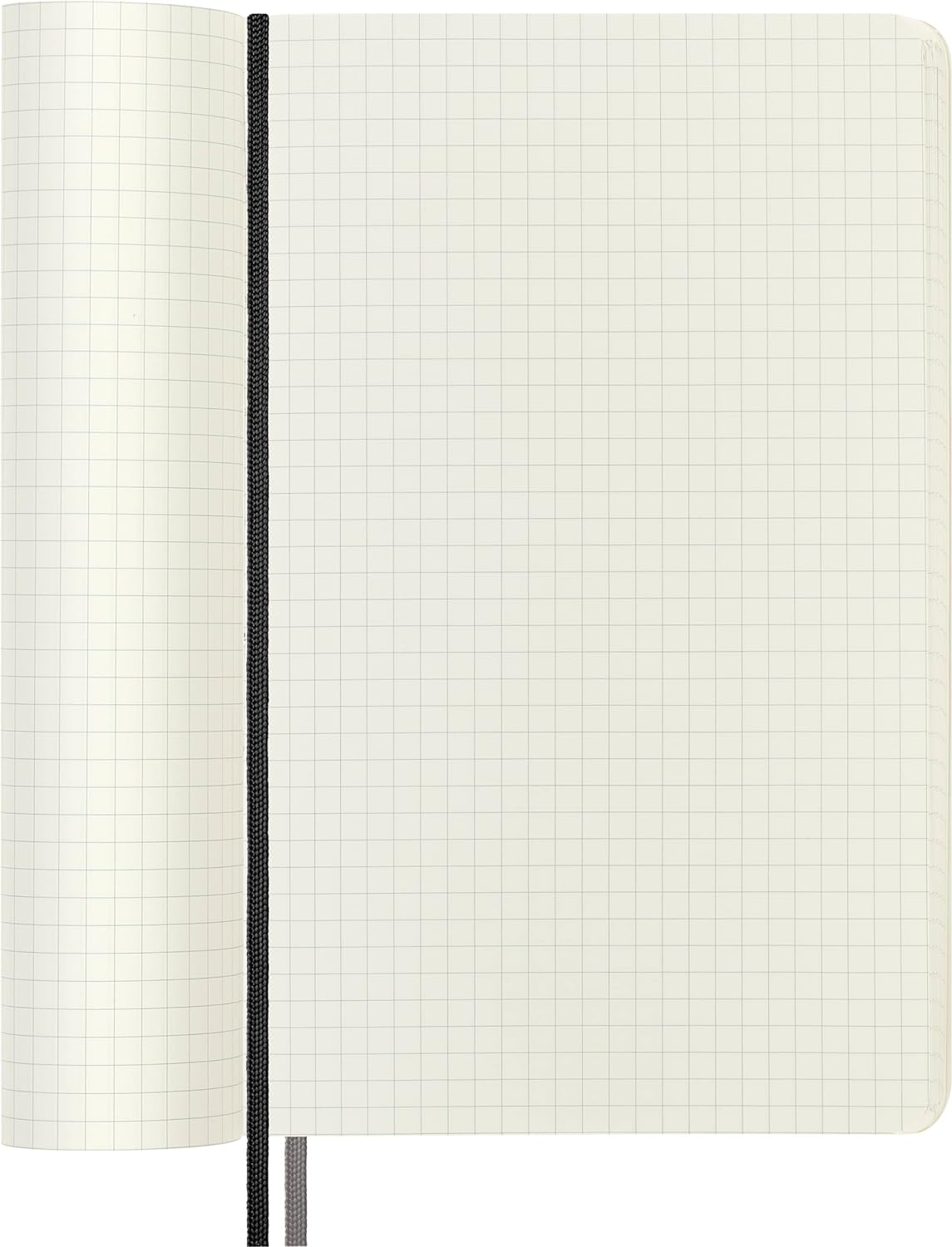 Moleskine - Classic Expanded Squared Paper Notebook - Soft Cover and Elastic Closure Journal - Color Black - Size Large 13 x 21 A5 - 400 Pages Soft Cover Squared