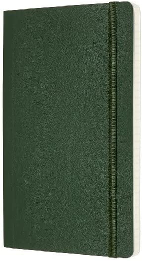 Moleskine Classic Notebook, Soft Cover, Large (5" x 8.25") Ruled/Lined, Myrtle Green, 192 Pages