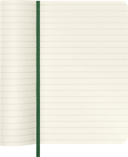 Moleskine Classic Ruled Paper Notebook - Soft Cover and Elastic Closure Journal - Color Myrtle Green - Pocket 9 x 14 A6 - 192 Pages