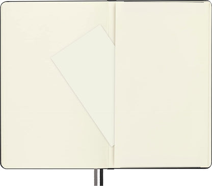 Moleskine - Classic Expanded Plain Paper Notebook - Hard Cover and Elastic Closure Journal - Color Black - Size Large 13 x 21 A5 - 400 Pages