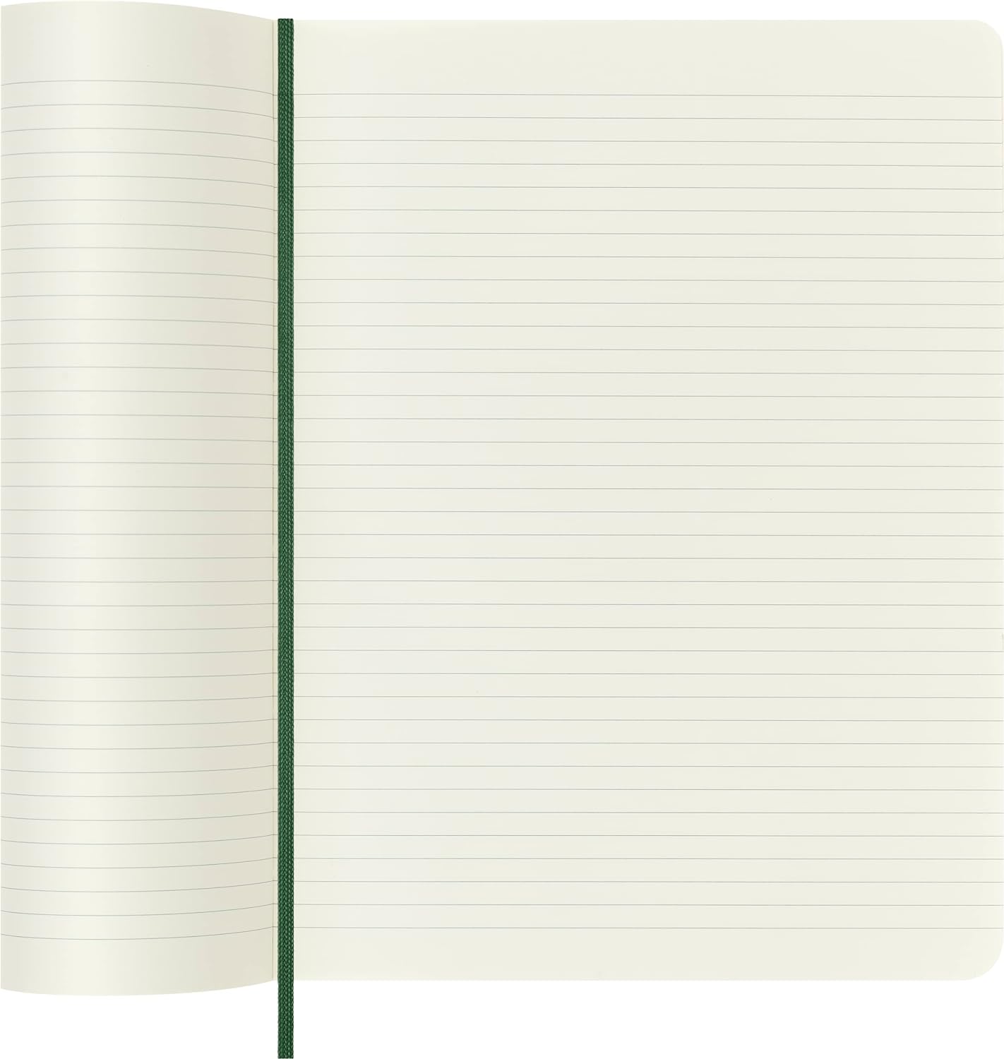 Moleskine Classic Ruled Paper Notebook - Soft Cover and Elastic Closure Journal - Color Myrtle Green - X- Large 19 x 25 A4 - 192 Pages