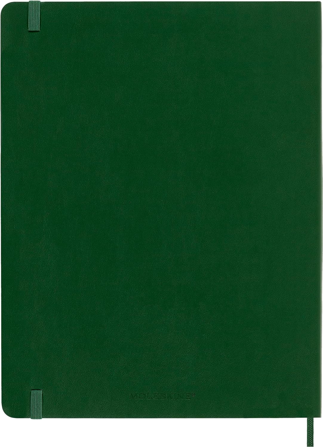 Moleskine Classic Ruled Paper Notebook - Soft Cover and Elastic Closure Journal - Color Myrtle Green - X- Large 19 x 25 A4 - 192 Pages